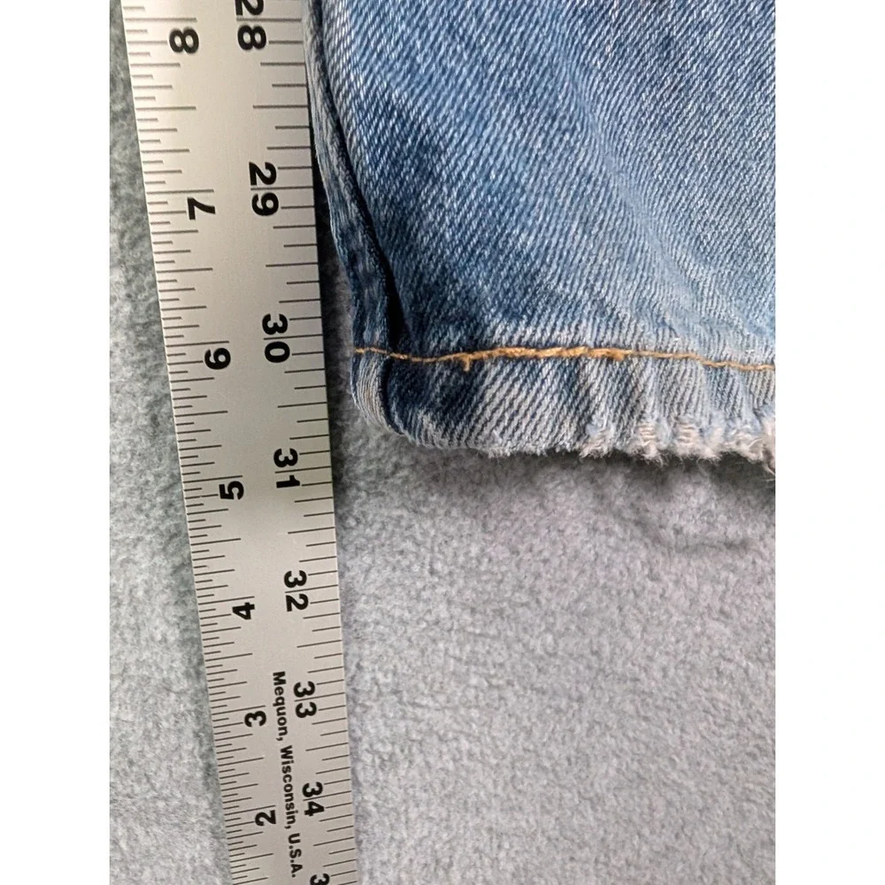 Levi's 505 Jeans Mens 38x32 Blue Denim Regular Fit Straight Leg Light Wash